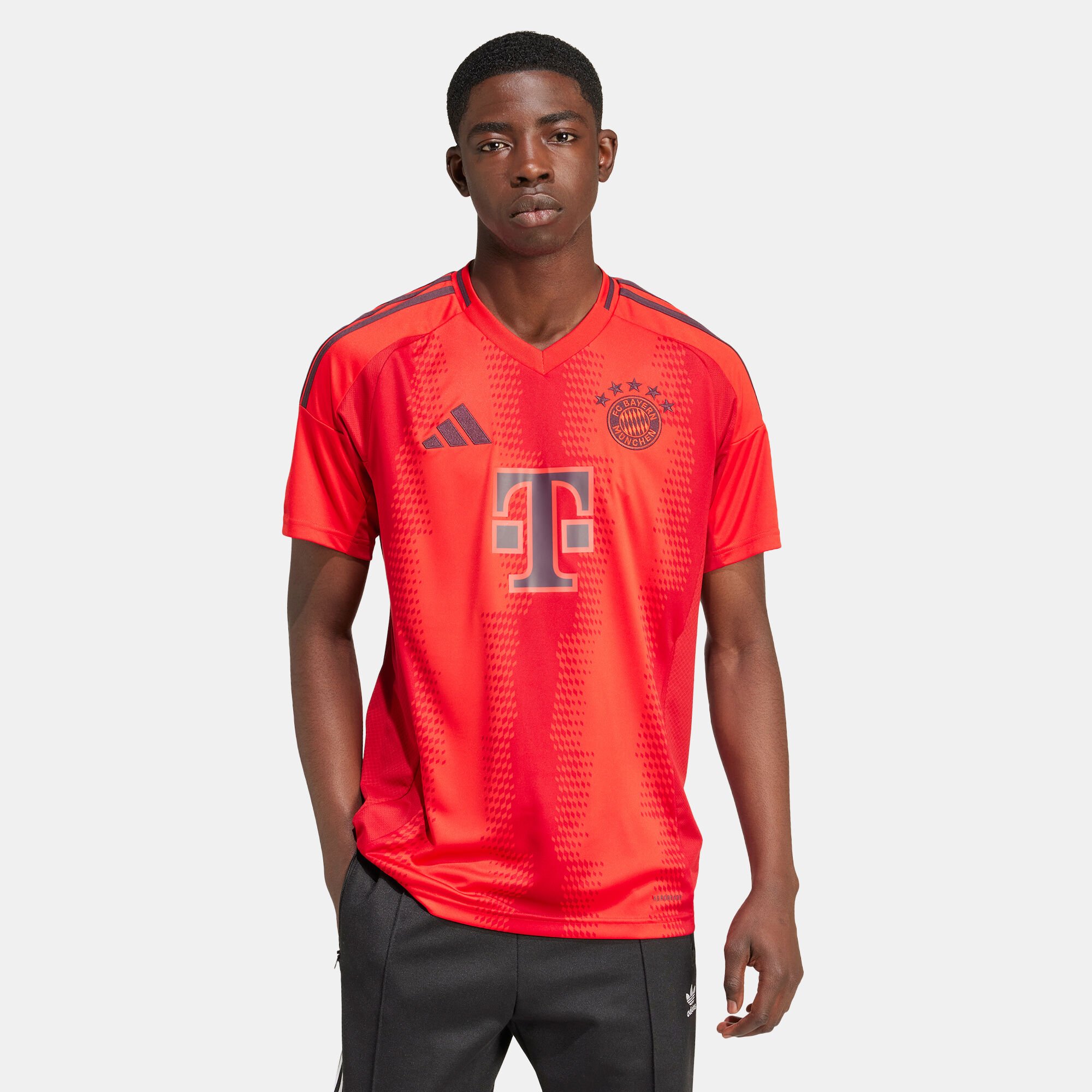Men s Bayern Munich Replica Home Football Jersey 2024 25 Red adidas in Kuwait SSS