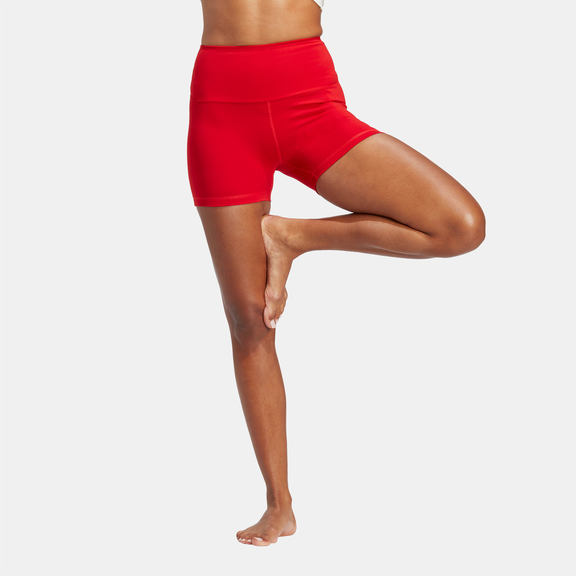 Adidas red biker shorts store