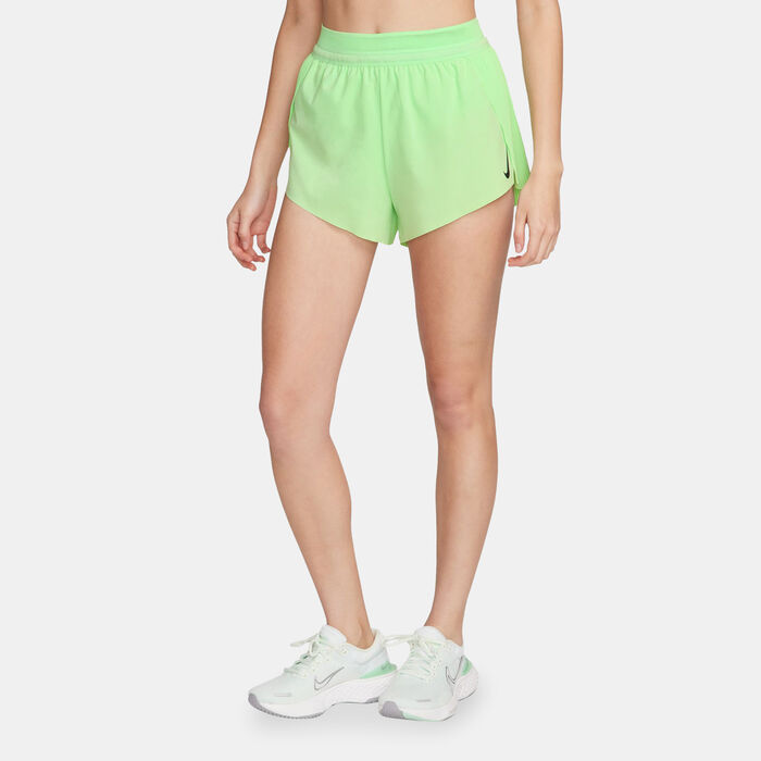 Nike Women's AeroSwift Dri-FIT ADV Mid-Rise Running Shorts Green image number 0