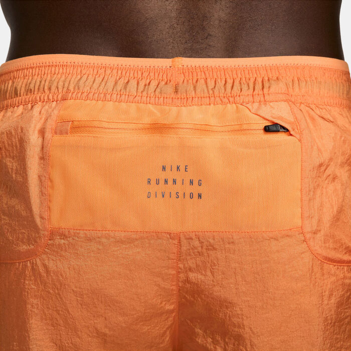 Nike Men's Stride Running Division Dri-FIT Running Shorts Orange image number 3