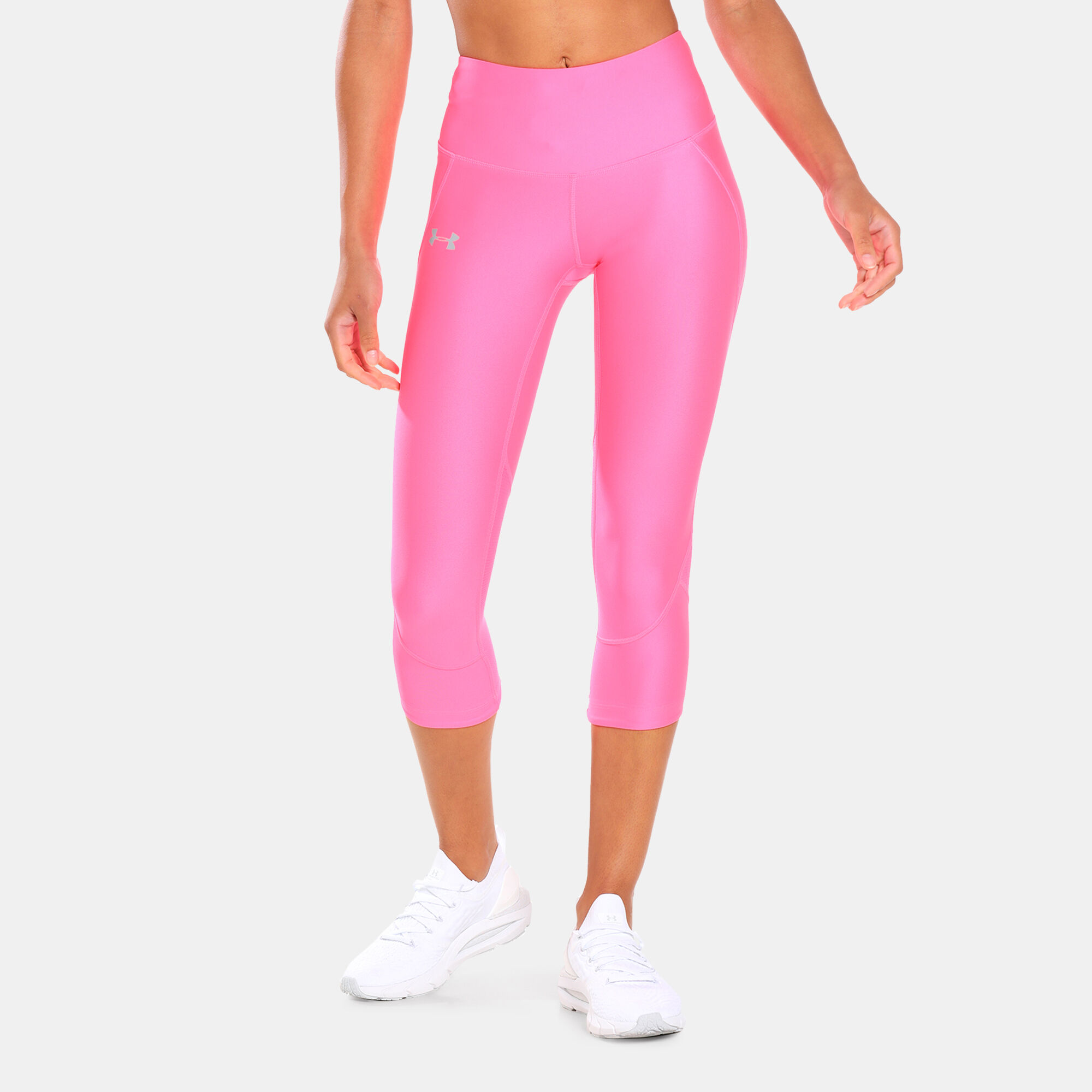 Buy Under Armour Women s UA Armour Fly Fast Capri Leggings Pink in