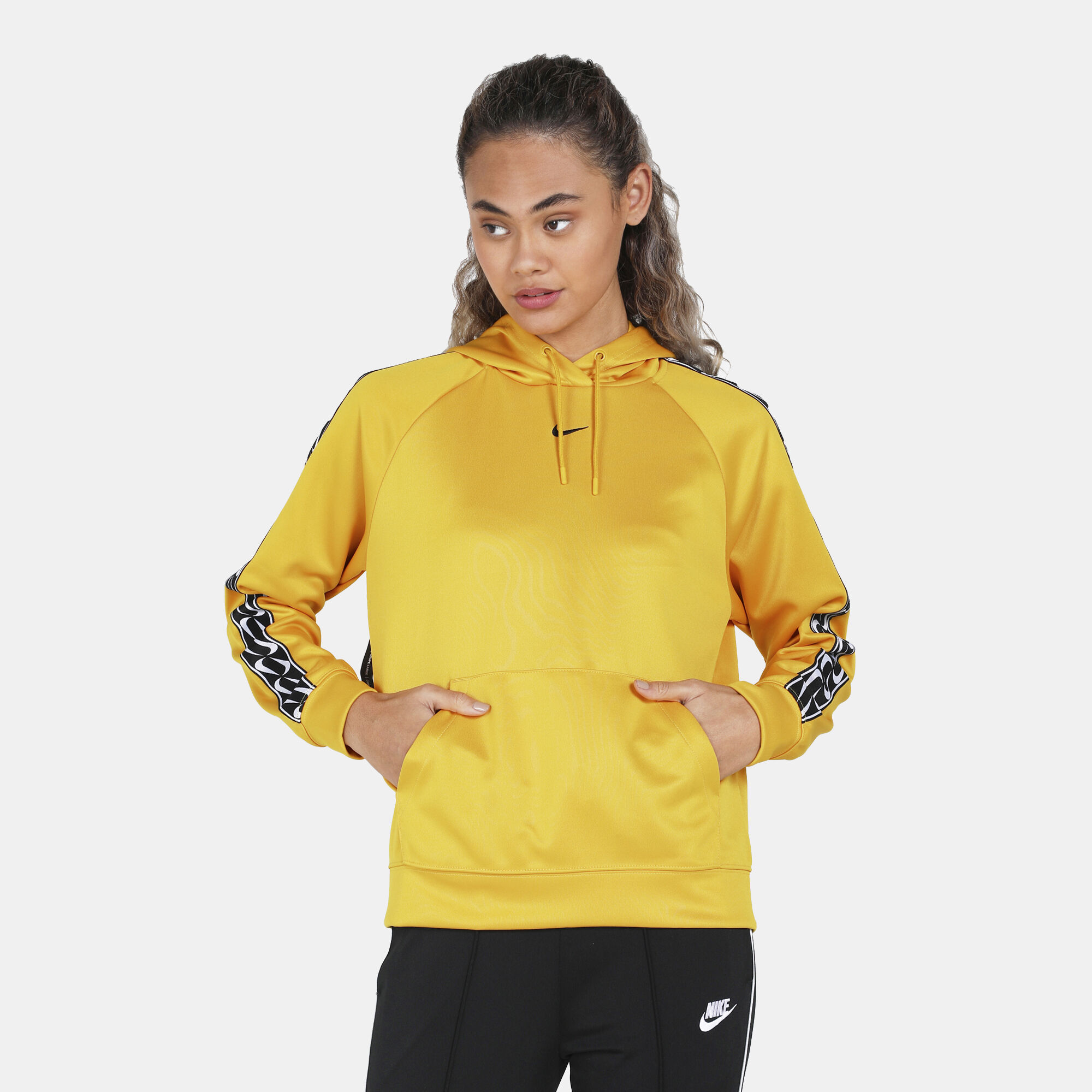 Adidas originals overhead tape hoodie yellow clearance