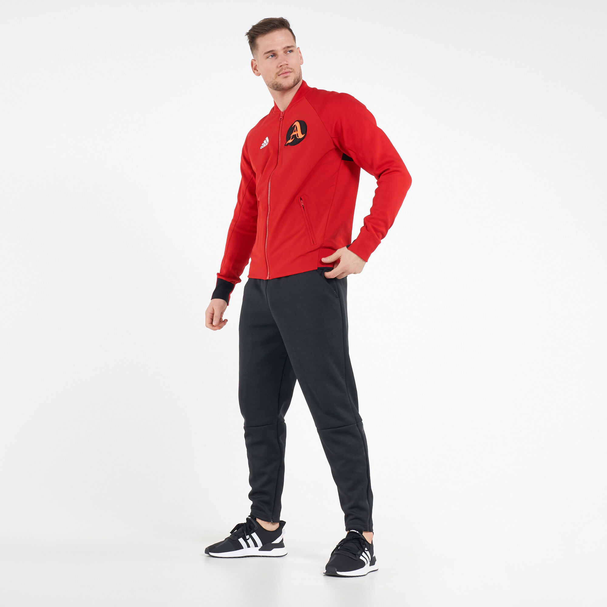 Buy adidas Men s Athletics VRCT Jacket Red in Kuwait SSS