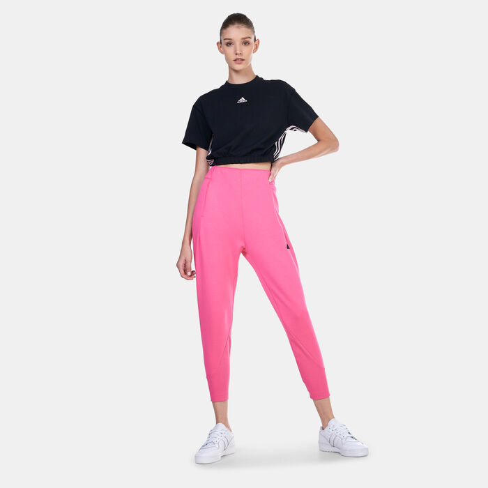 adidas Women's Z.N.E. Track Pants Pink image number 2