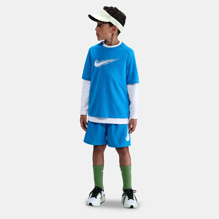 Nike Kids' Multi Dri-FIT Training Shorts Blue image number 2