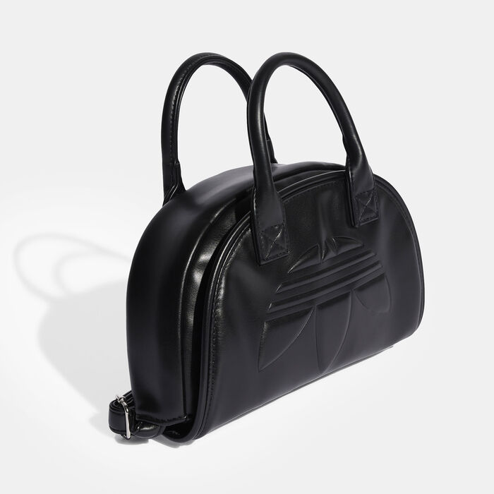 adidas Originals Women's Trefoil Satchel Crossbody Bag Black image number 2