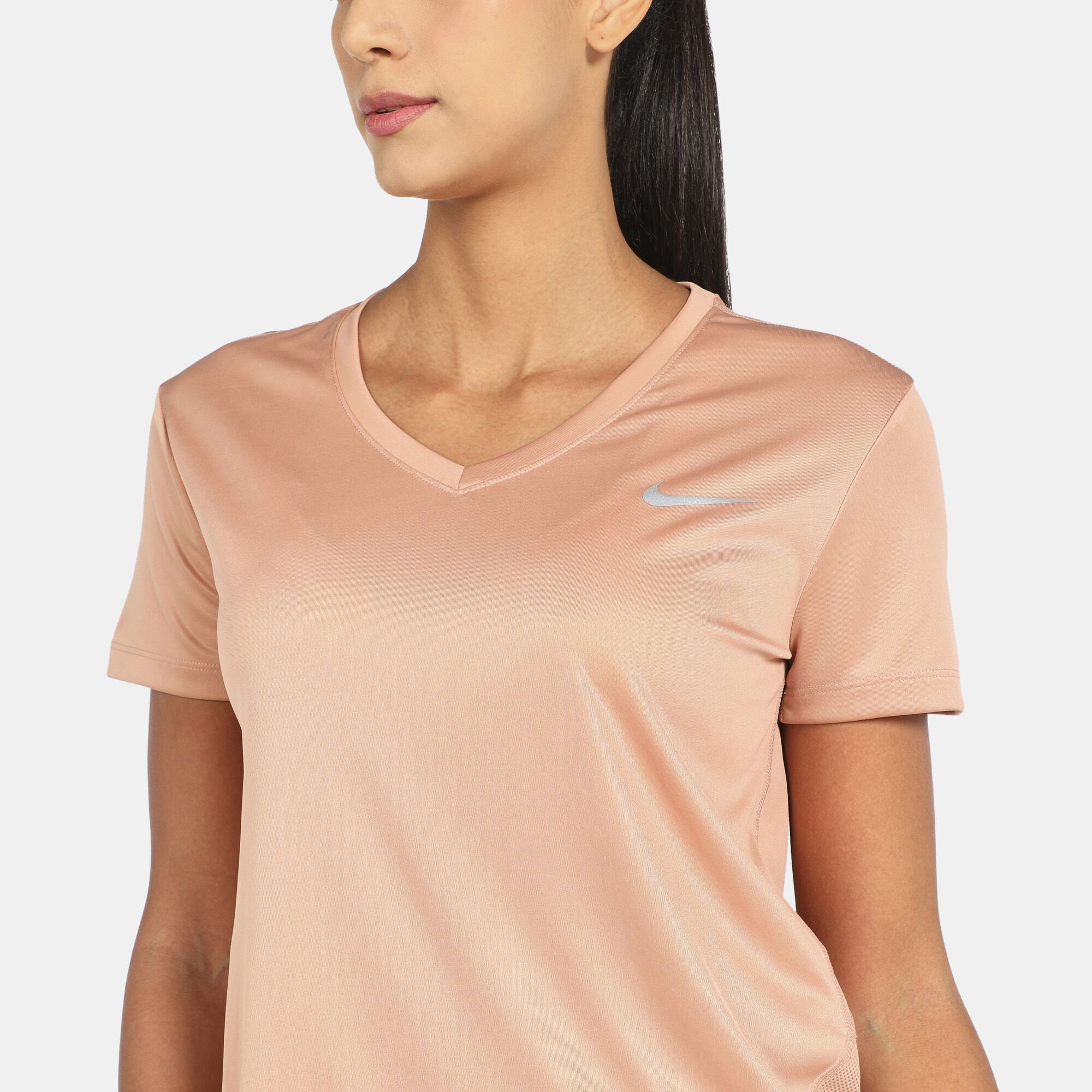 Nike v neck miler running top ladies hot sale