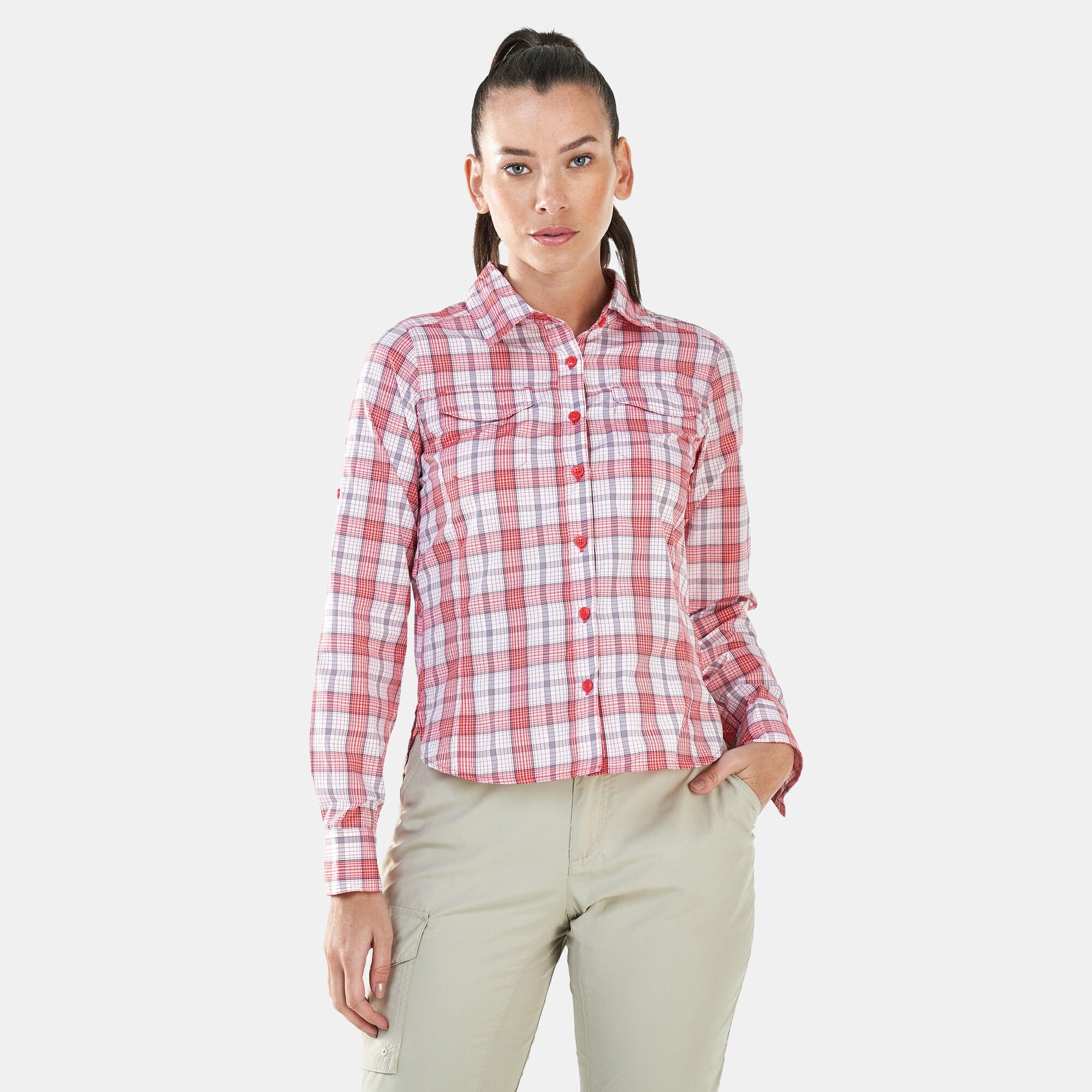 Columbia Women s Silver Ridge Lite Plaid Long Sleeve Shirt