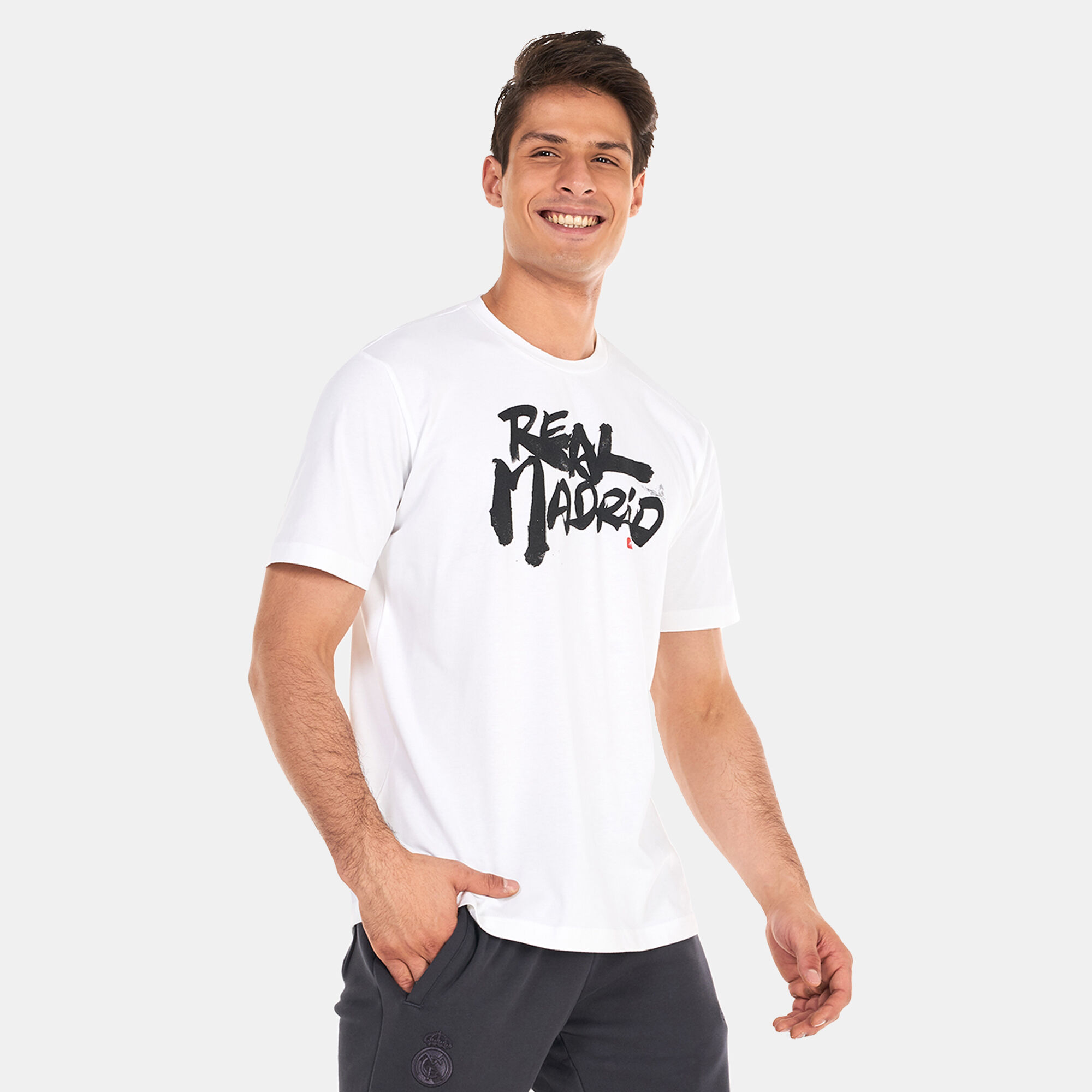 Buy adidas Men s Real Madrid Chinese Story T Shirt White in Kuwait
