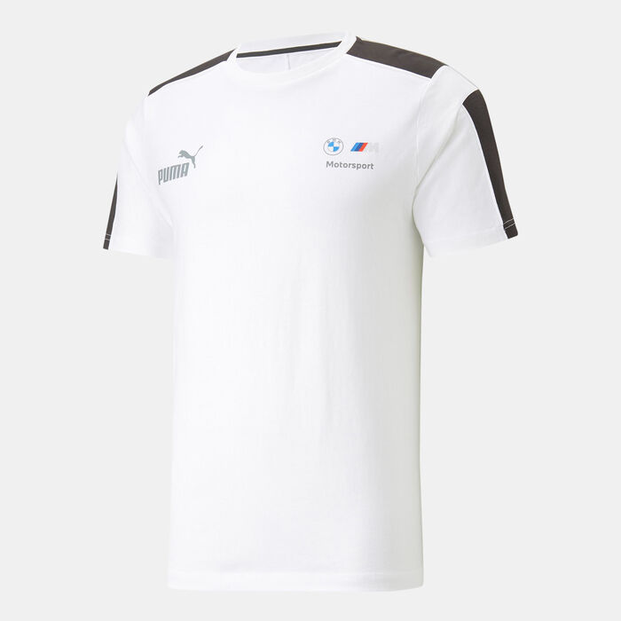 PUMA Men's BMW MMS MT7 T-Shirt White image number 0