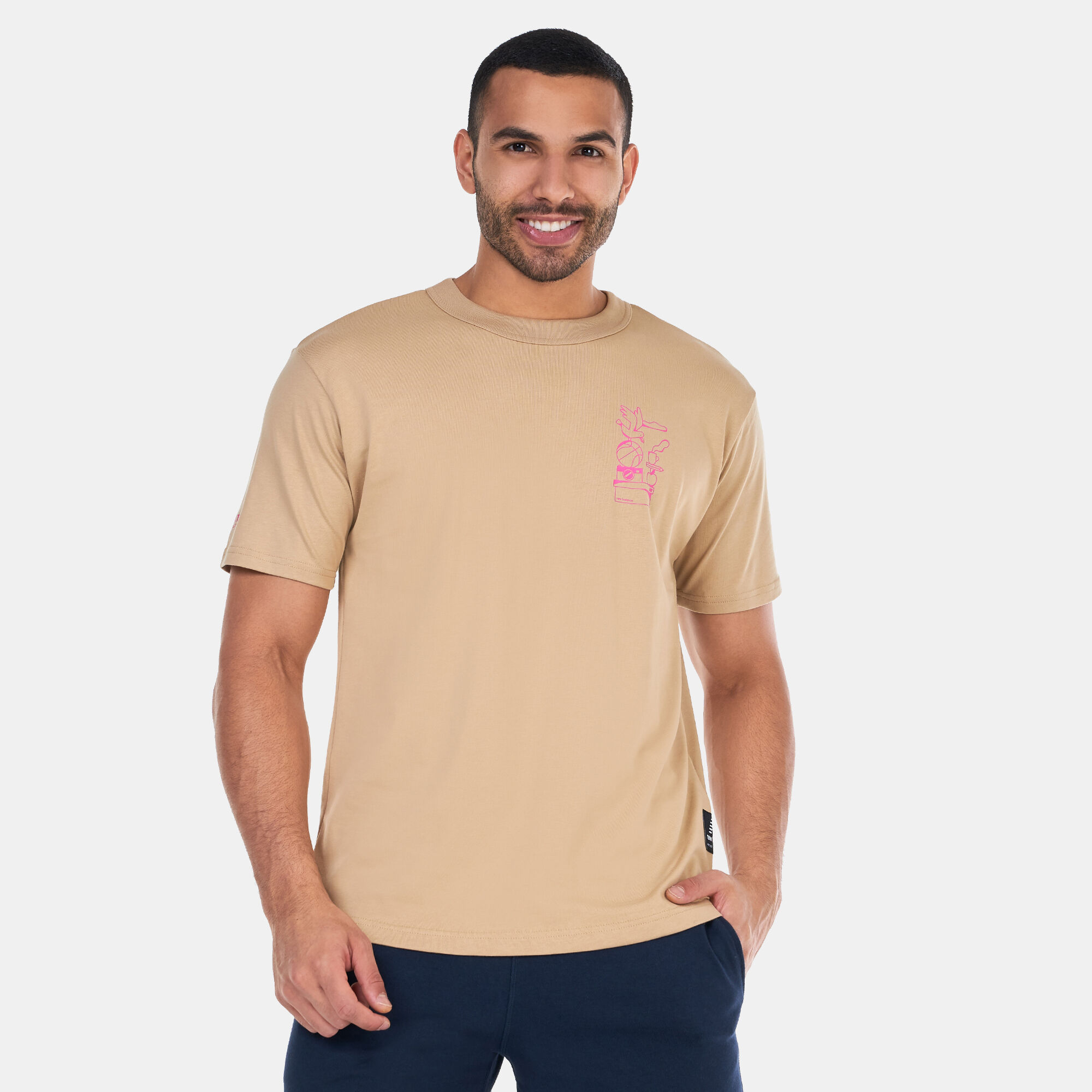 Men s Athletics Aron Leah Stack T Shirt