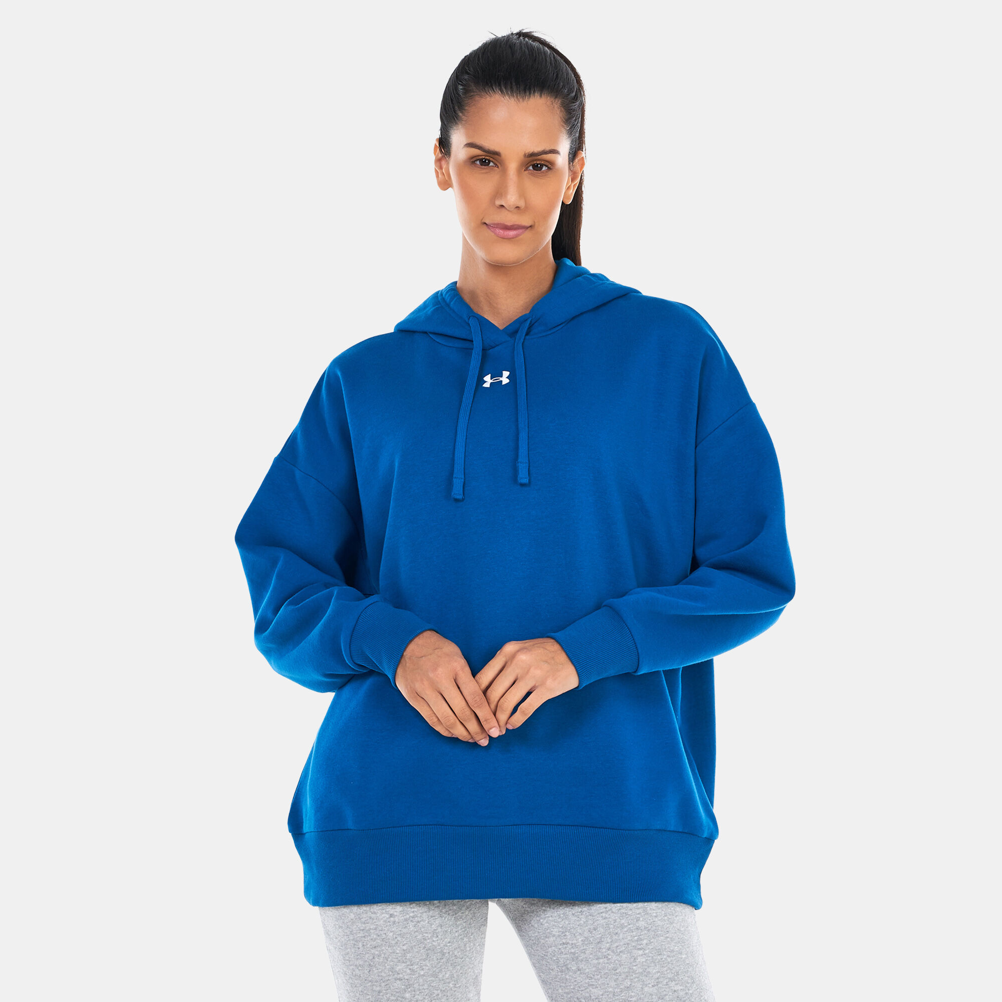 Buy Under Armour Women s UA Rival Fleece Oversized Hoodie Blue in