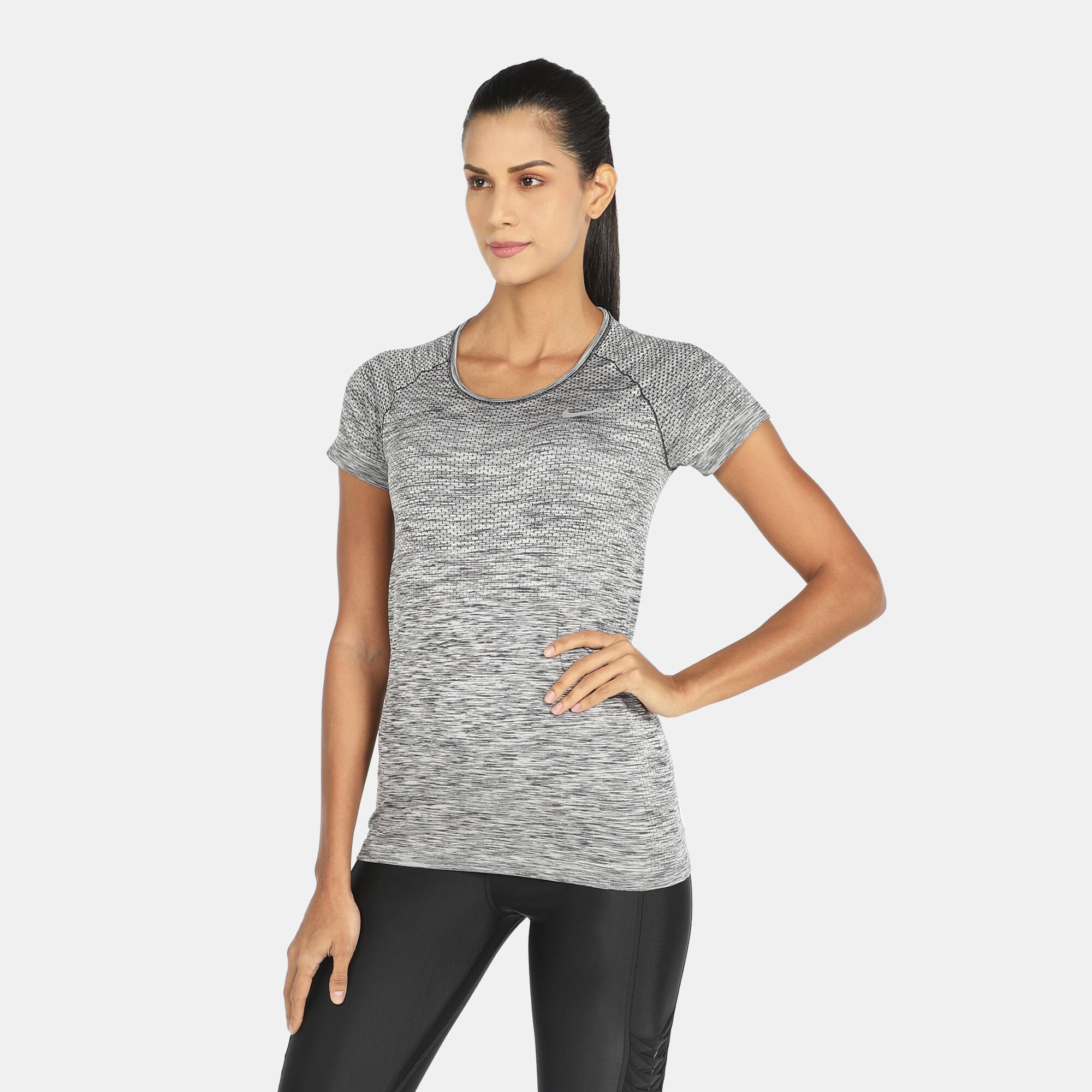 Nike dri fit hotsell knit t shirt womens