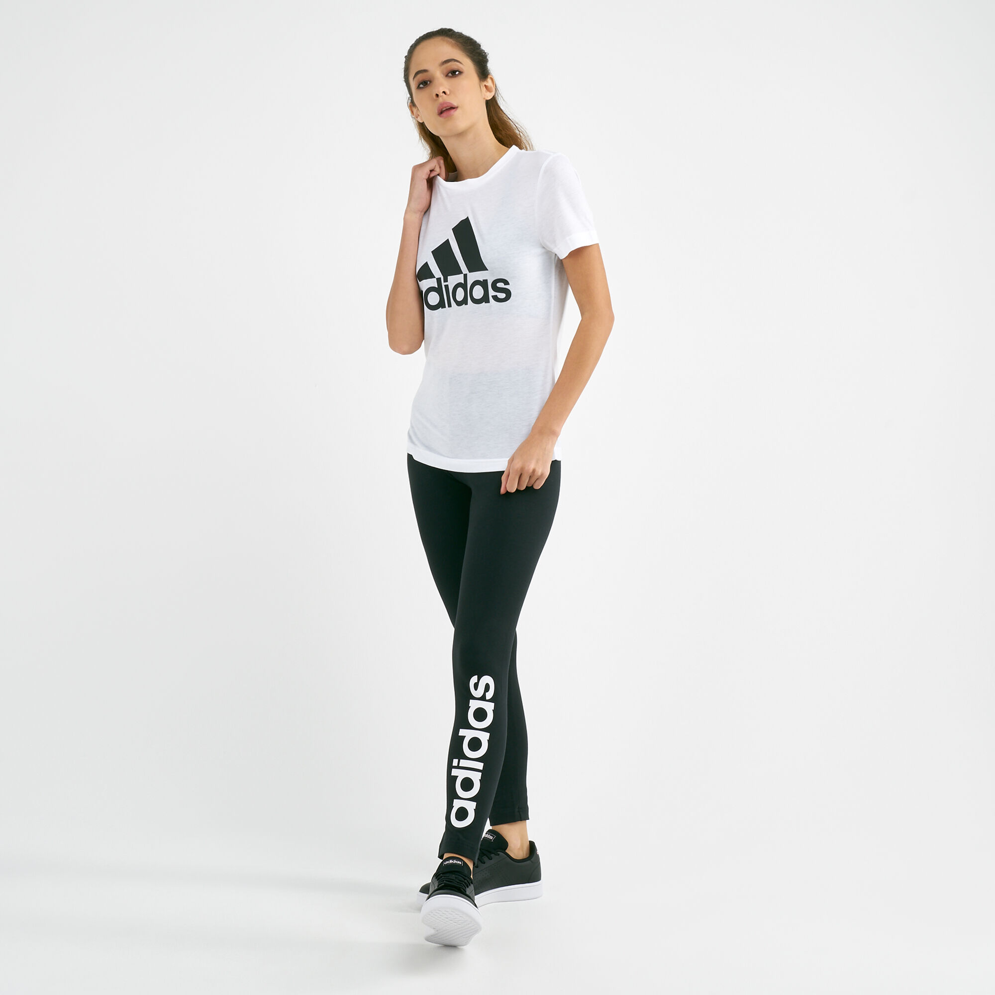 Adidas women's linear leggings sale