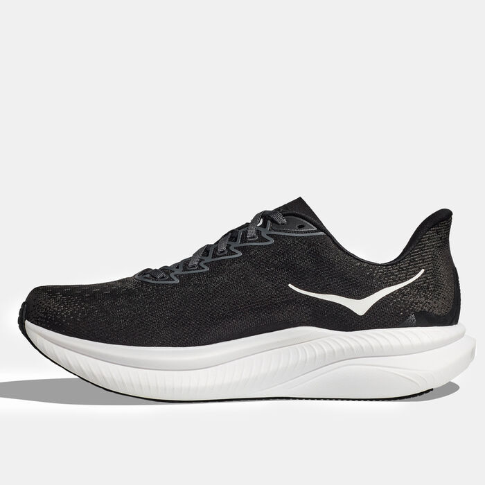 HOKA Men's Mach 6 Wide Running Shoes Black image number 2