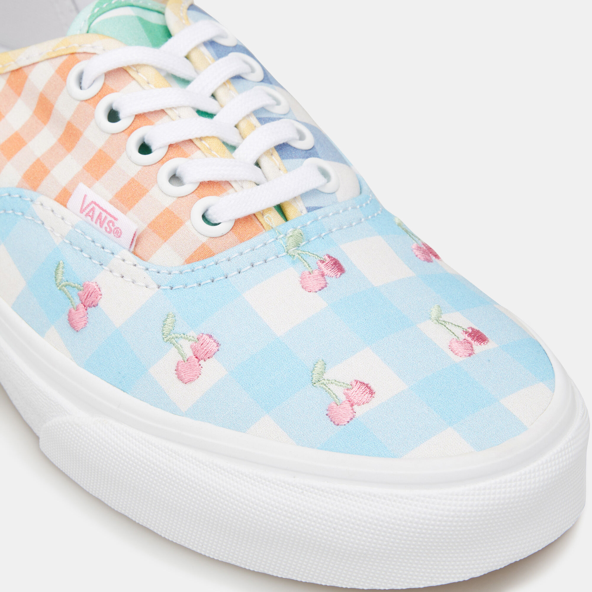 Buy Vans Gingham Block Authentic Unisex Shoe Blue in Kuwait SSS