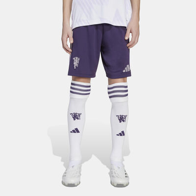 adidas Kids' Manchester United 25/26 Away Replica Football Shorts Purple