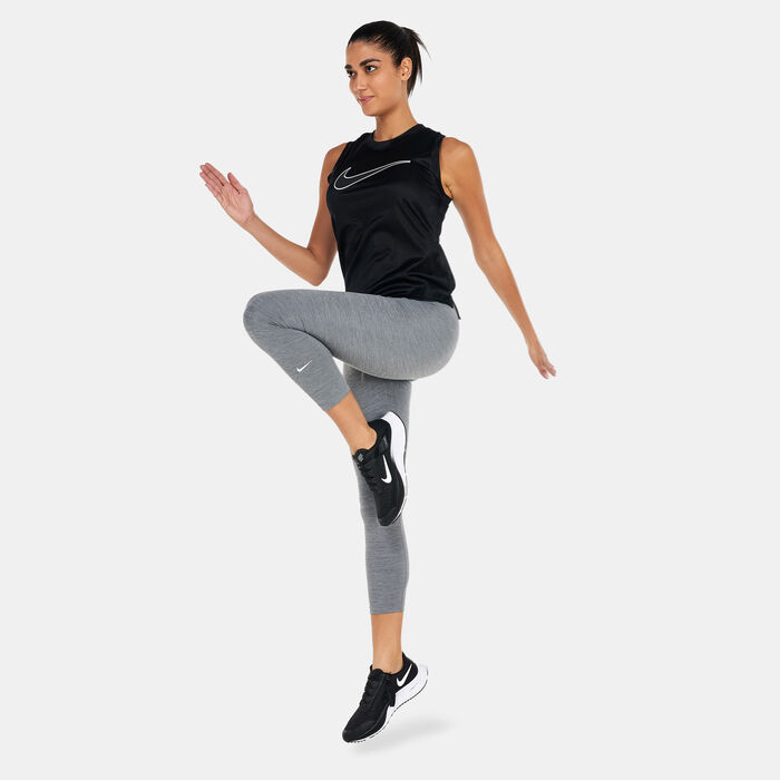 Nike Women's Dri-FIT Swoosh Running Tank Top Black image number 2