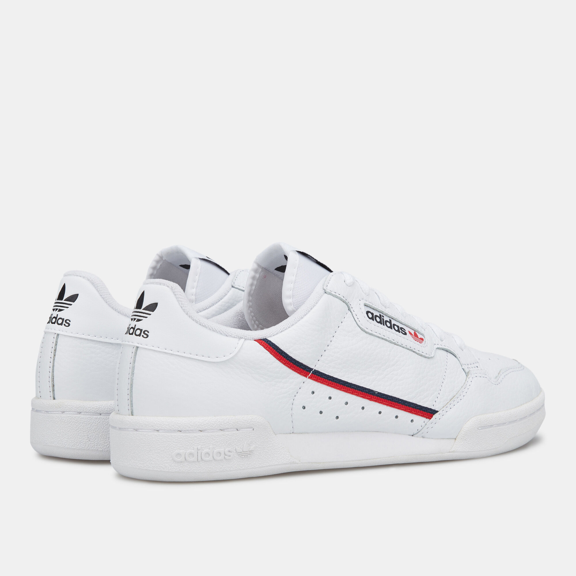 Adidas originals continental 80's sneakers clearance in off white and red