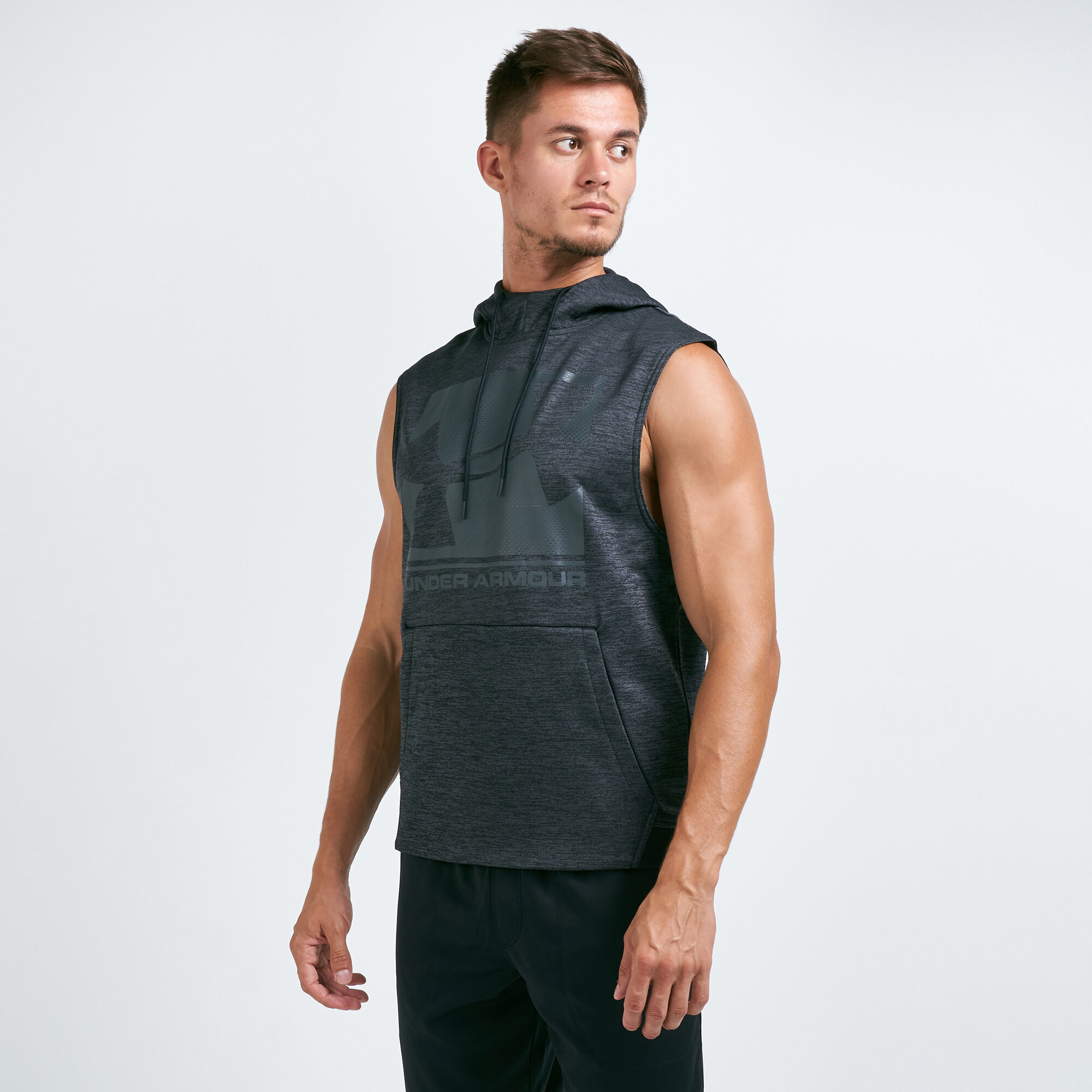 Under armour men's sleeveless hoodie top