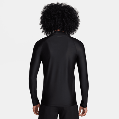 Nike Swim Men's Long Sleeve Swimming Rashguard Black