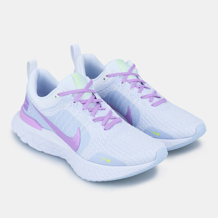 Nike Women's Infinity React 3 Road Running Shoe Grey image number 1