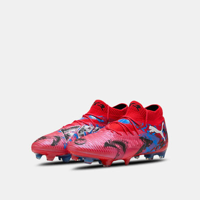 PUMA Kids' FUTURE 8 ULTIMATE PLAYMAKERS Firm Ground Football Shoes Red