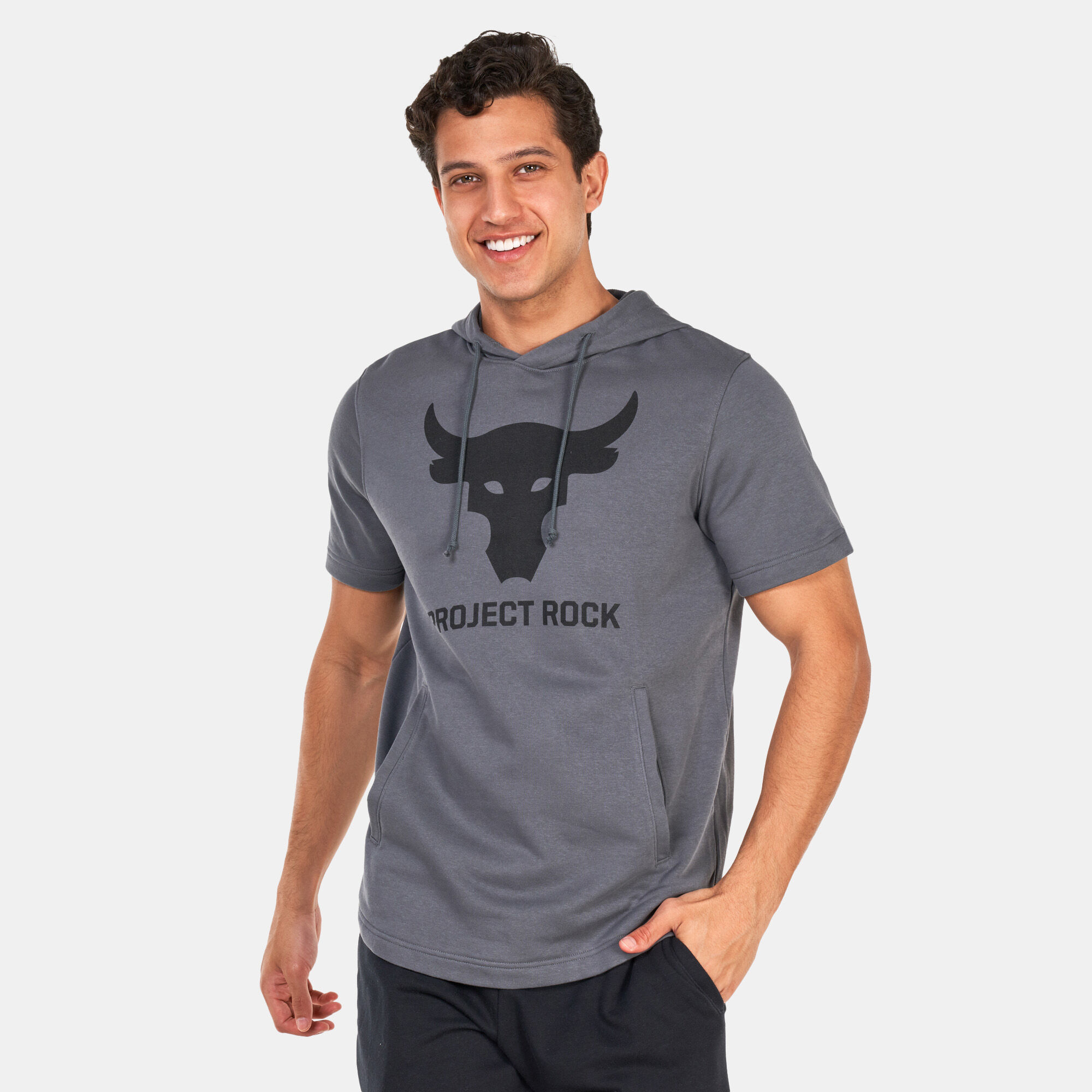 Men s Project Rock Hoodie Grey Under Armour in Kuwait SSS