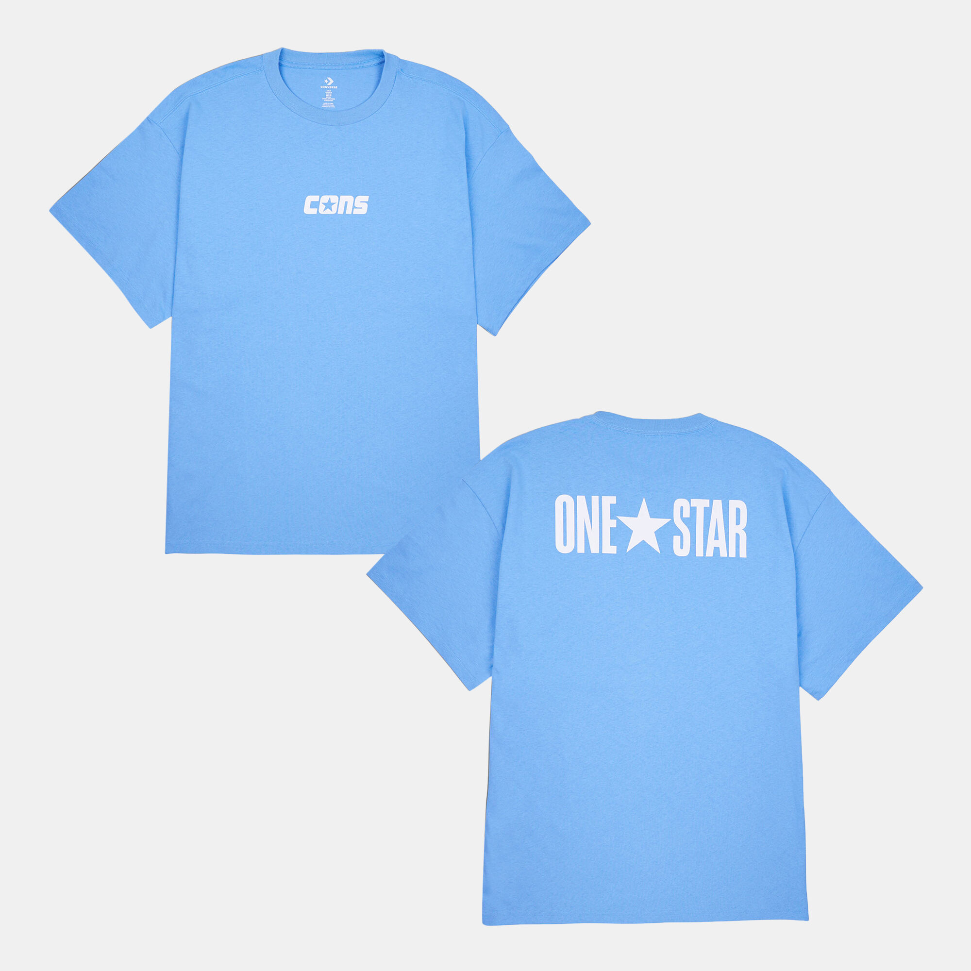 Men s One Star T Shirt Blue Converse in Kuwait SSS