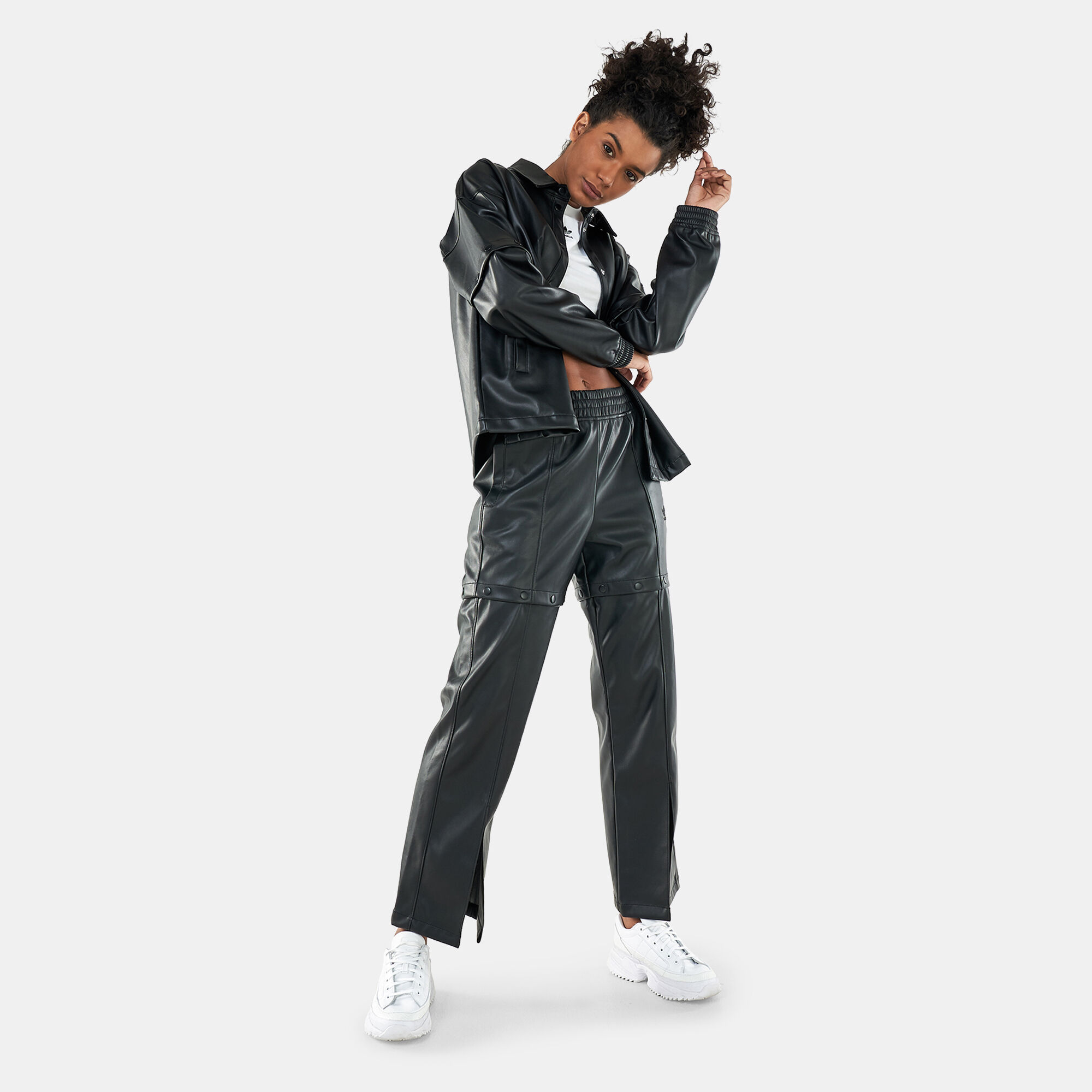 Adidas leather pants deals