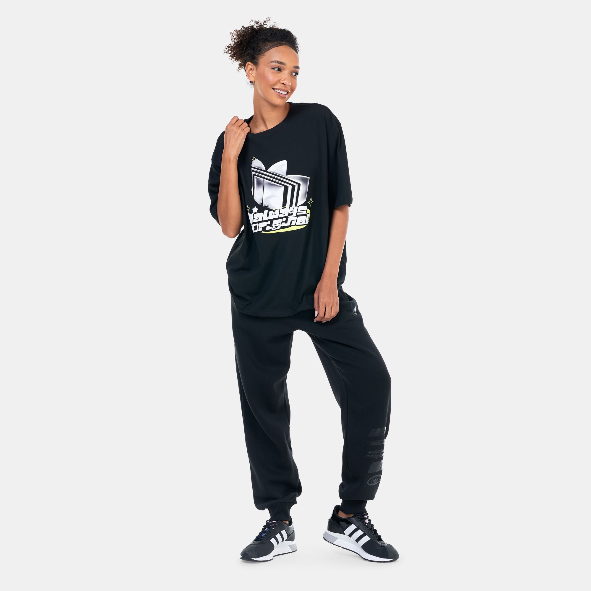 Womens oversized adidas t shirt hotsell