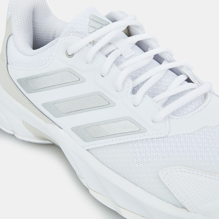 adidas Women's CourtJam Control 3 Tennis Shoes White image number 4