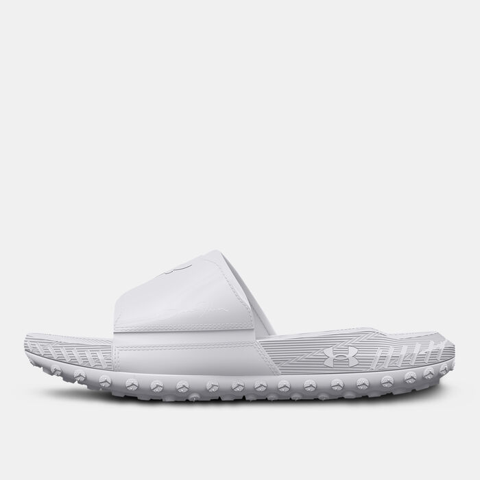 Under Armour Project Rock 3 Slides White image number 2