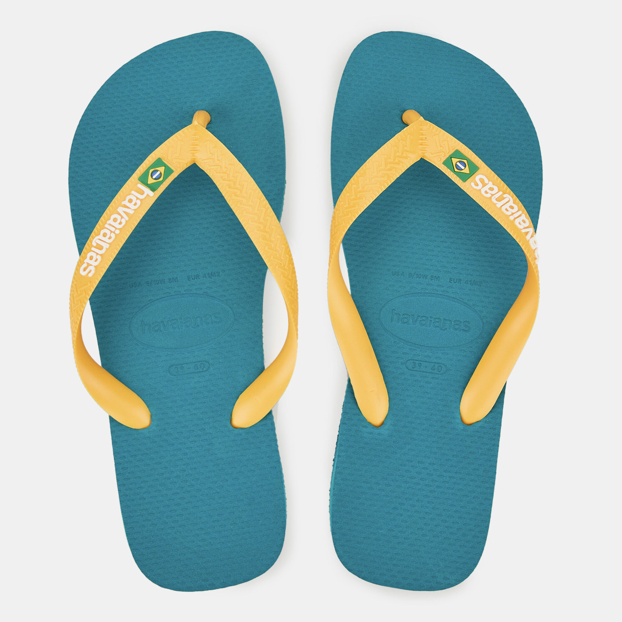 Buy Havaianas Men s Brasil Logo Flip Flops Green in Kuwait SSS