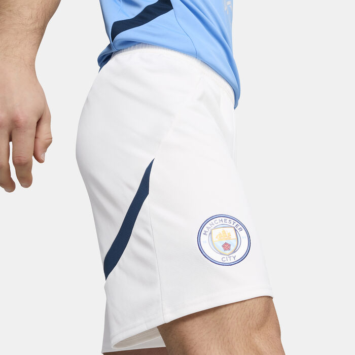 PUMA Men's Manchester City 24/25 Home Replica Football Shorts White image number 4