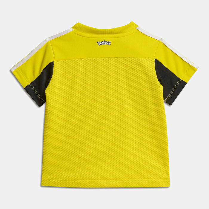 adidas Kids' Pokmon Jersey and Shorts Set Yellow image number 1