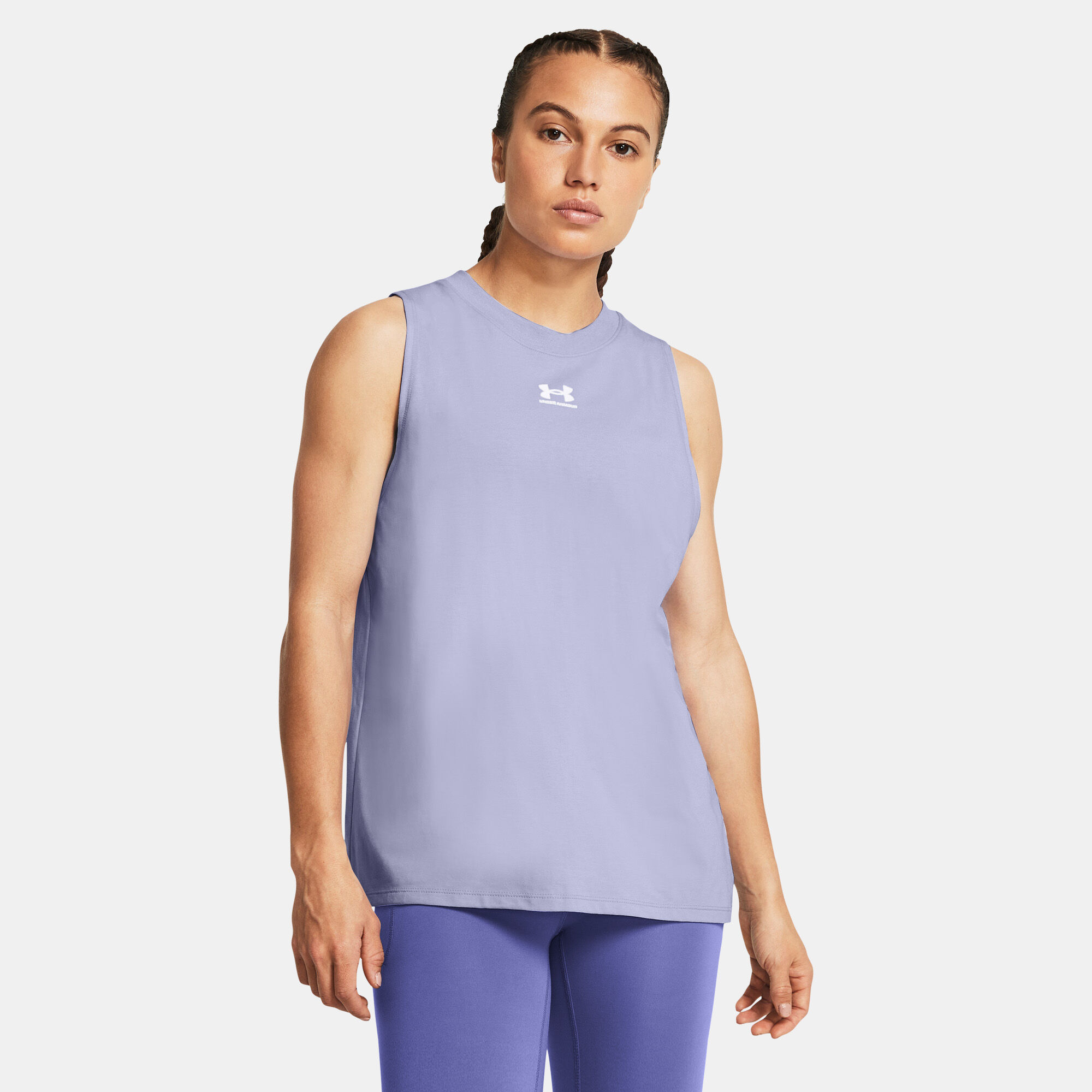 Women s Rival Muscle Tank Top Purple Under Armour in Kuwait SSS