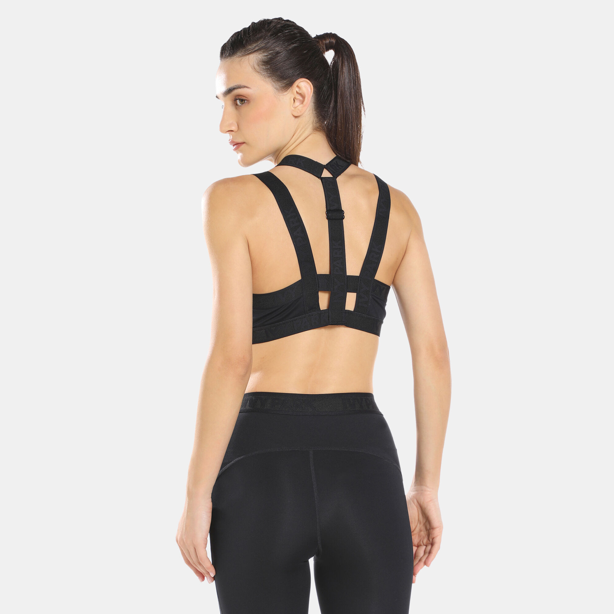 Ivy park 2025 black sports bra