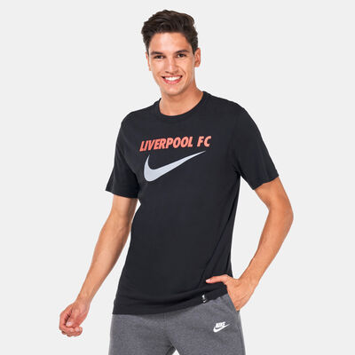 Nike Men's Liverpool F.C. Swoosh Away T-Shirt Black
