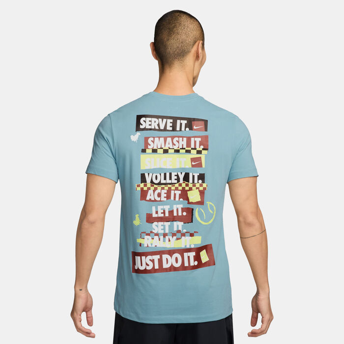 Nike Men's Court Dri-FIT Tennis T-Shirt Blue image number 1