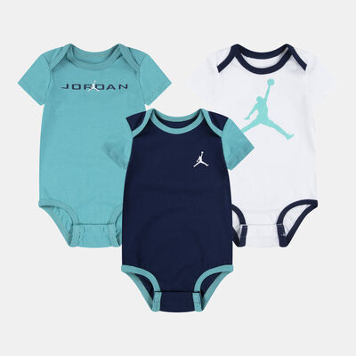 Jordan Kids' Brooklyn Essentials Bodysuits (3-Pack) Green