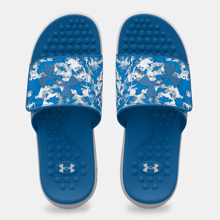 Under Armour Men's UA Ignite Pro Graphic Strap Slides Grey image number 4