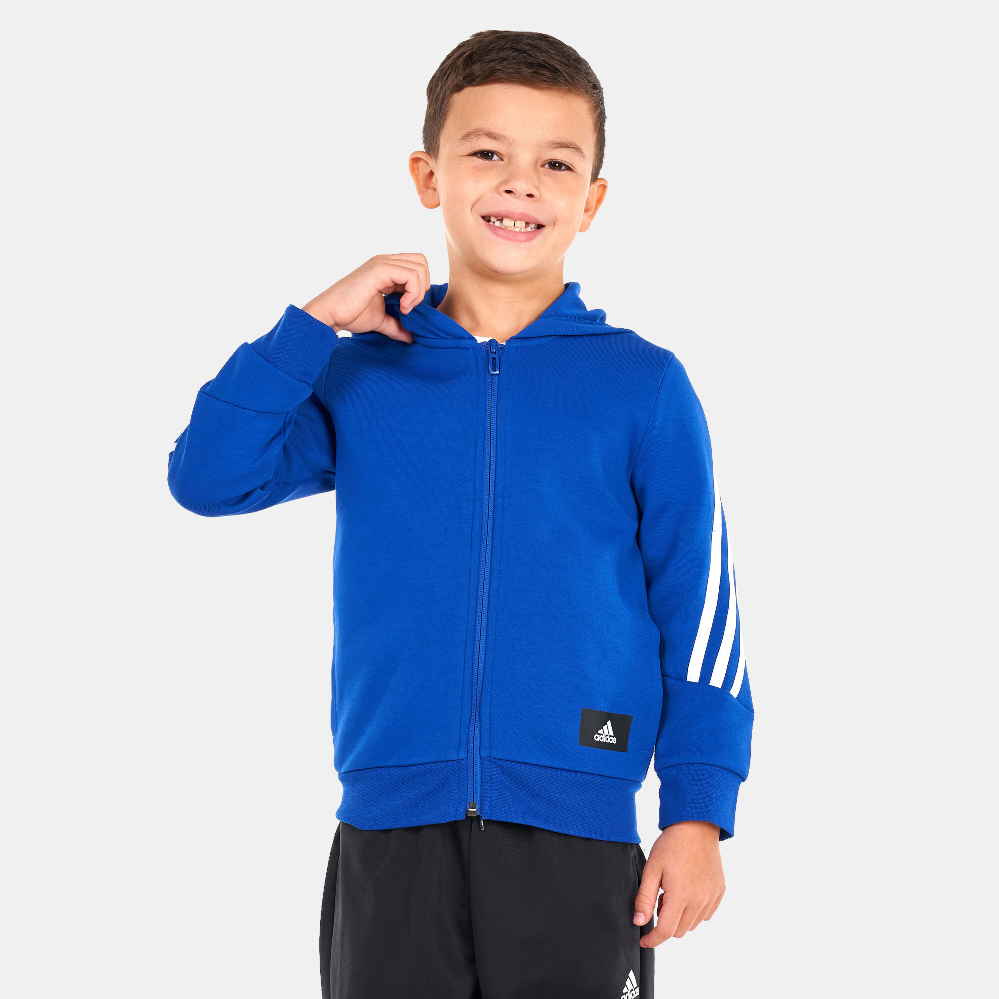 Kids Future Icon 3 Stripes Jacket Blue adidas in Kuwait SSS