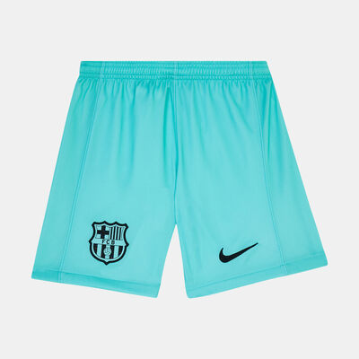 Nike Kids' Dri-FIT F.C. Barcelona Stadium 3rd Football Shorts - 2023/24 Green