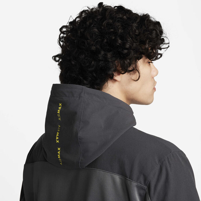 Nike Men's Air Max Full-Zip Hoodie Black image number 5