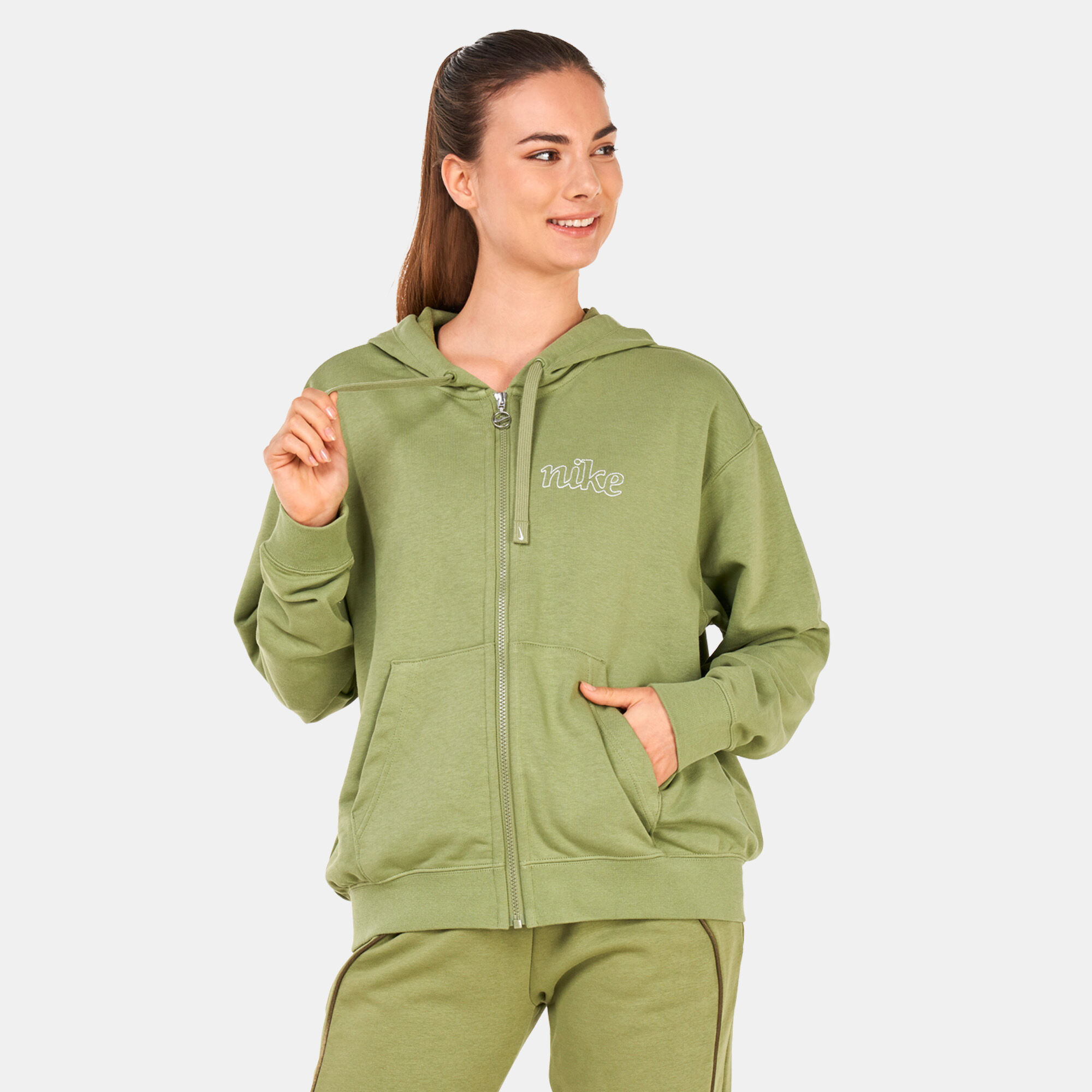 Dri fit zip up hoodie top