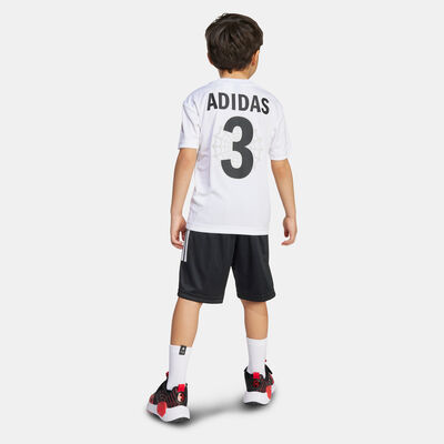 adidas Kids' Marvel Spiderman T-Shirt And Shorts Set White
