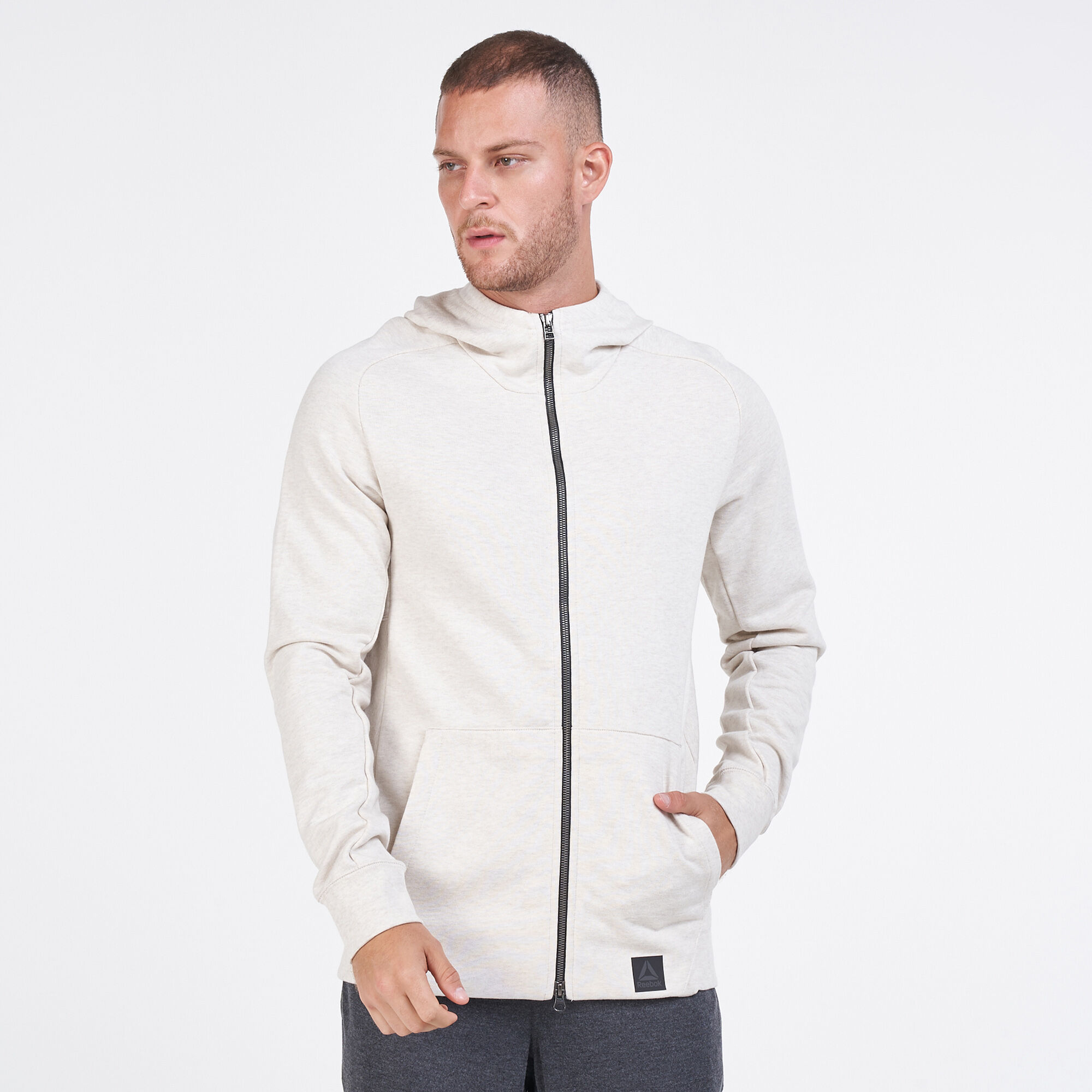 Men s Combat Legacy Full Zip Hoodie Black Reebok in Kuwait SSS
