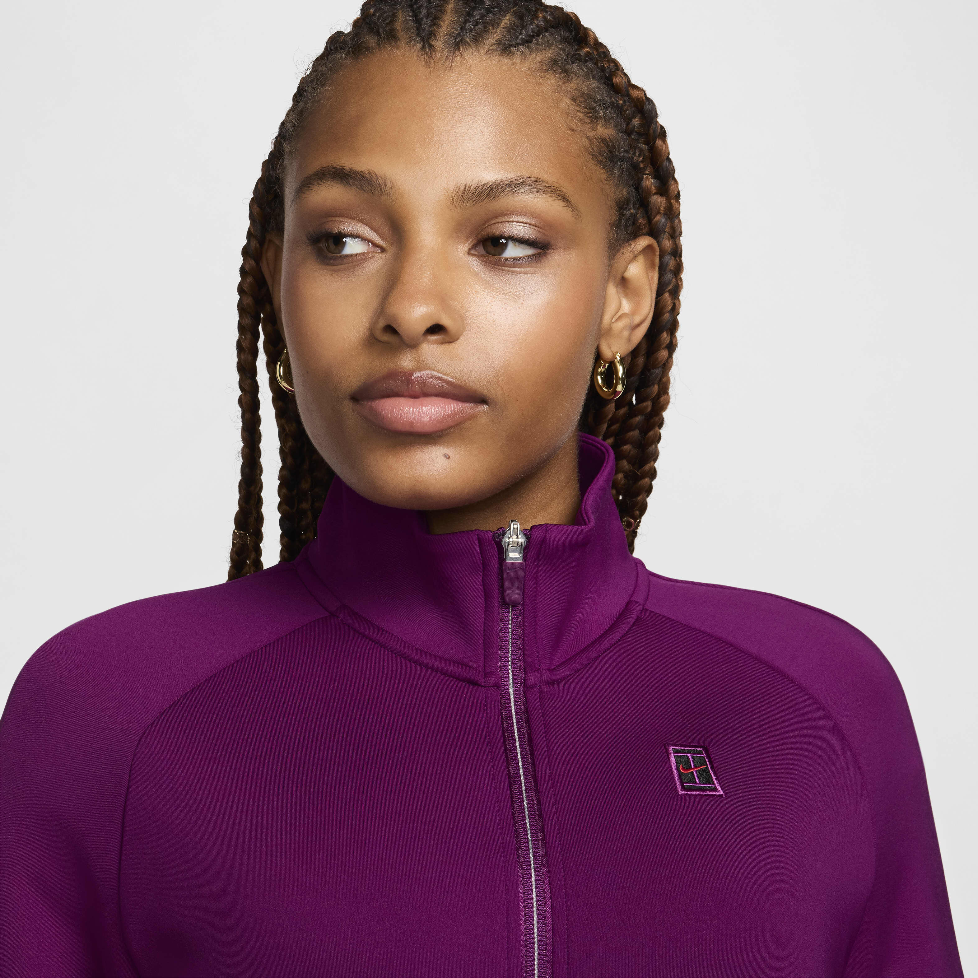 Women s Court Full Zip Tennis Jacket Purple Nike in Kuwait SSS