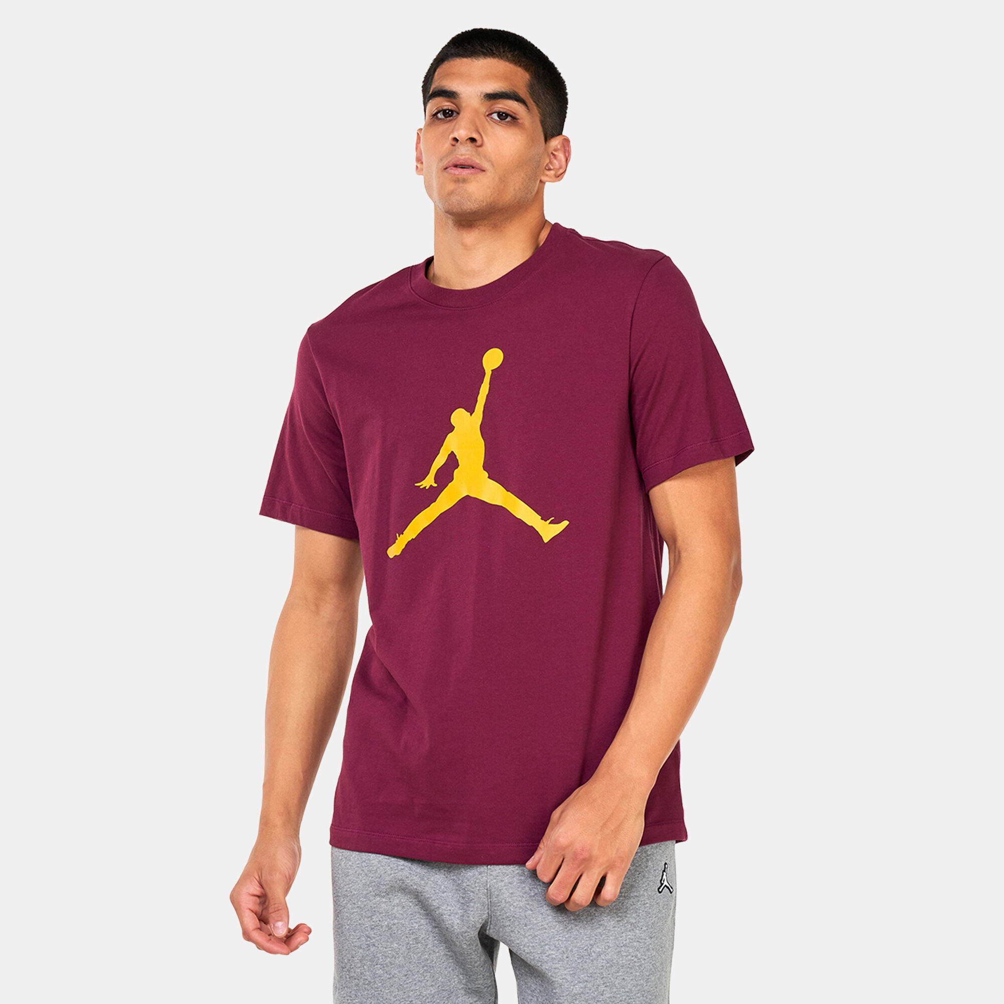 Maroon jordan shirt on sale